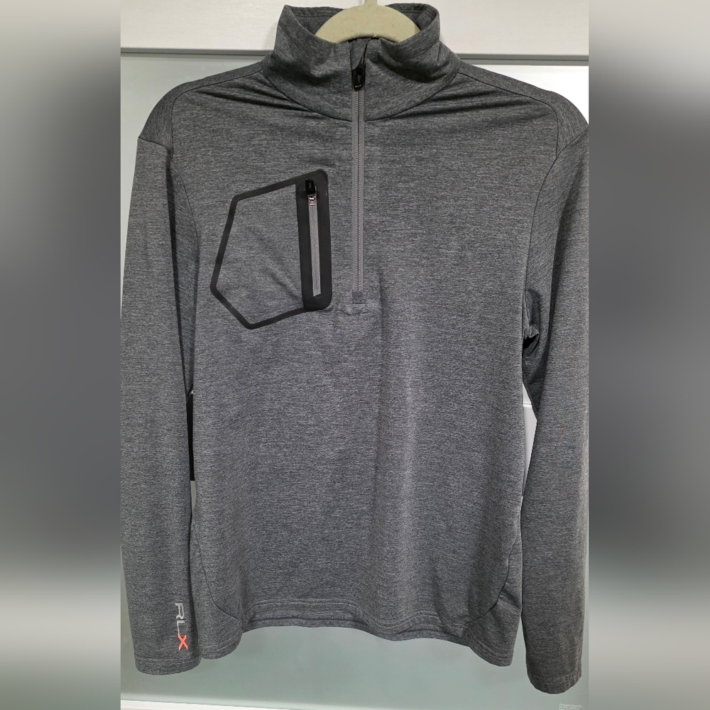 Ralph Lauren RLX Heather Gray Performance Quarter-Zip